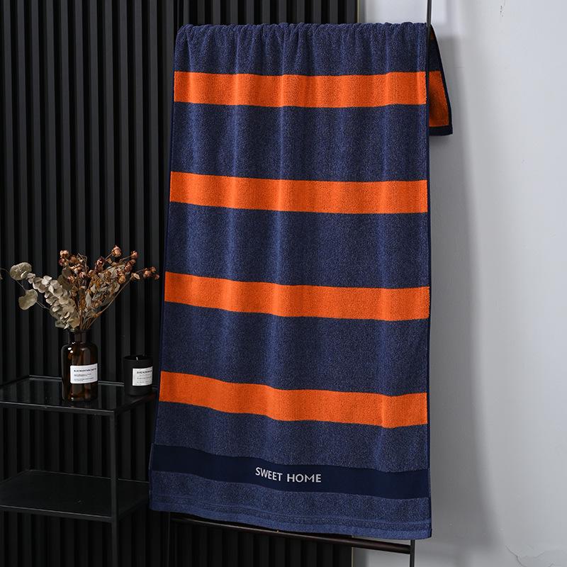 100% Cotton Thickened Quick-Dry Bath & Beach Towel - Enlarged & Premium Quality for Men