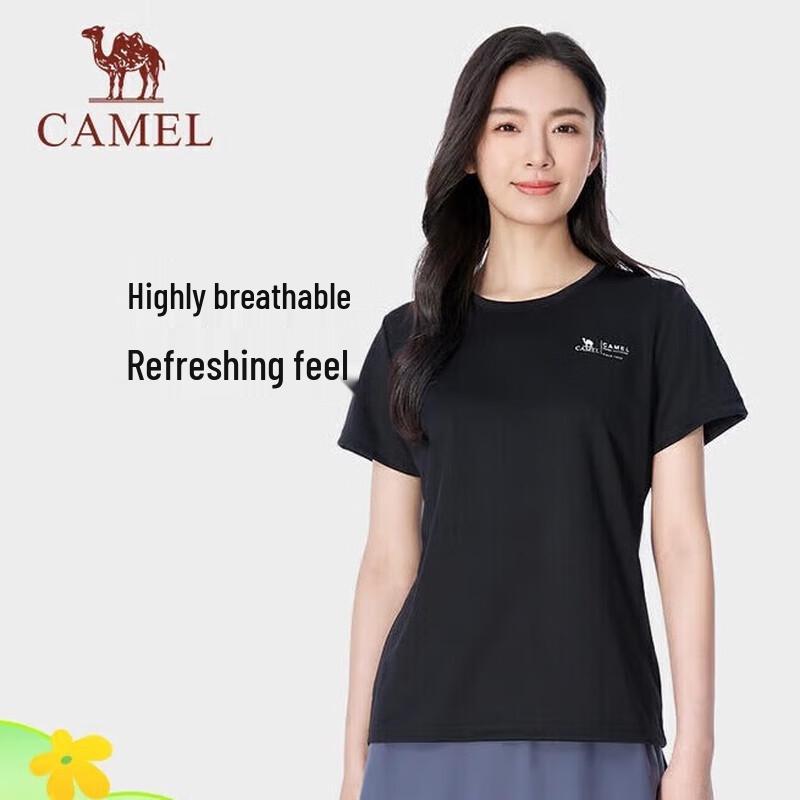 Camel Women s Honeycomb Mesh Quick-Dry T-Shirt L
