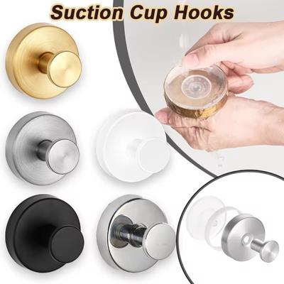 Metal Suction Cup Hook Waterproof Clothes Hooks Useful Wall Hanger  for Bathroom