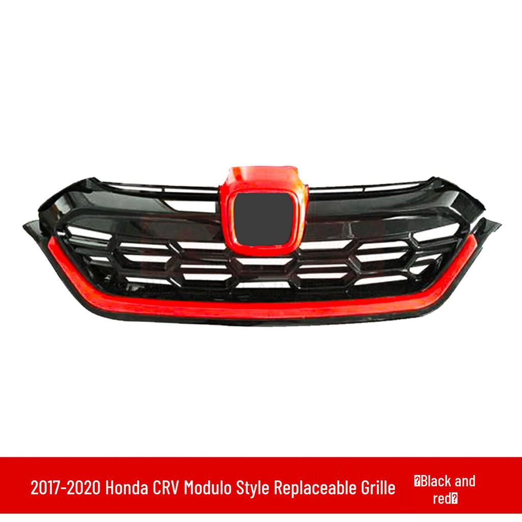 17-20 Honda CRV Haoying Modified Front Lip Kit: Bumper Grille Guard, Rear Spoiler Louvers.