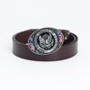 Cowhide Trendy Men's Retro Casual Plate Buckle Belt