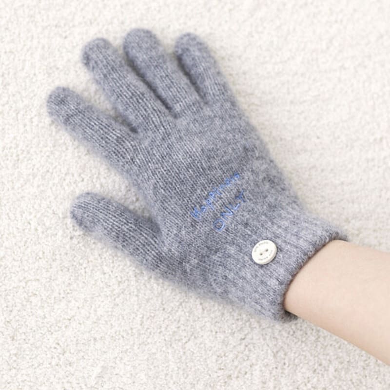 Orb Studio DON’T FORGET ME Wool Gloves (Grey)