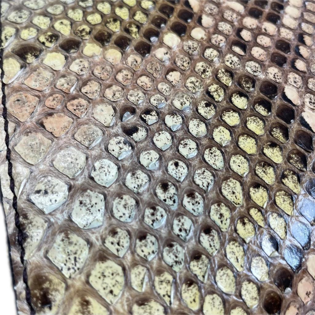 FENDI Peekaboo mini 8BN244 Python Handbag beige Women 2WAY used