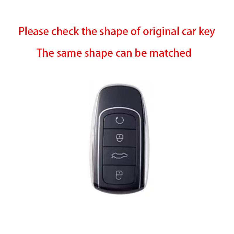 Car Remote Key Case Cover for Omoda JAECOO J7 J6 J7 J8 Phev 2025 2024 2023 Ruigu 9 Zinc Alloy Leather Auto Keychain Accessories