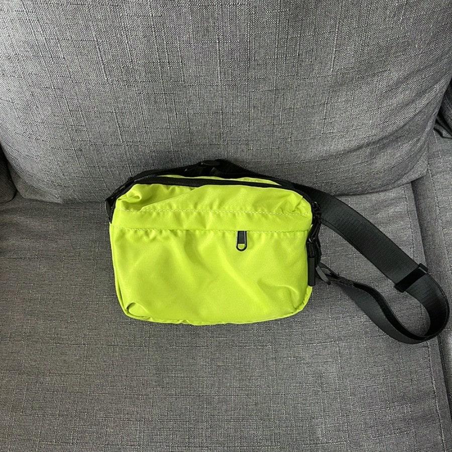 Sac à bandoulière simple et décontracté, Large bandoulière, Sac messager grande capacité, Nouveau pour hommes et femmes Yellow multicolore
