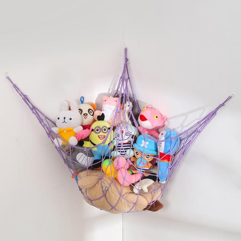 Toy Hammocks Corner Storage Hammocks Toy Organizer Hammocks Mesh Net For Stuffed Animals