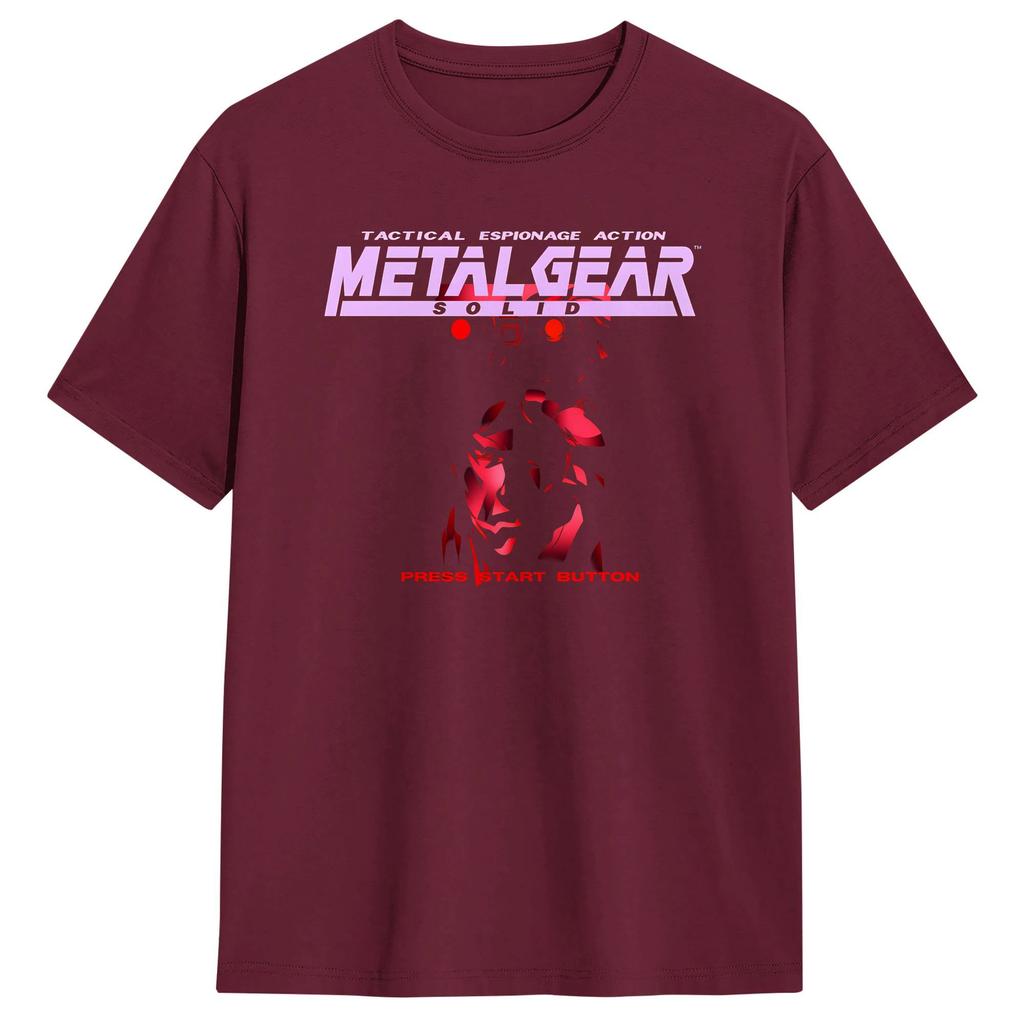 Unisex TShirts Metal Gear Solid Awesome 100 Cotton Tees Short Sleeve T Shirts Crew Neck Clothes Adult