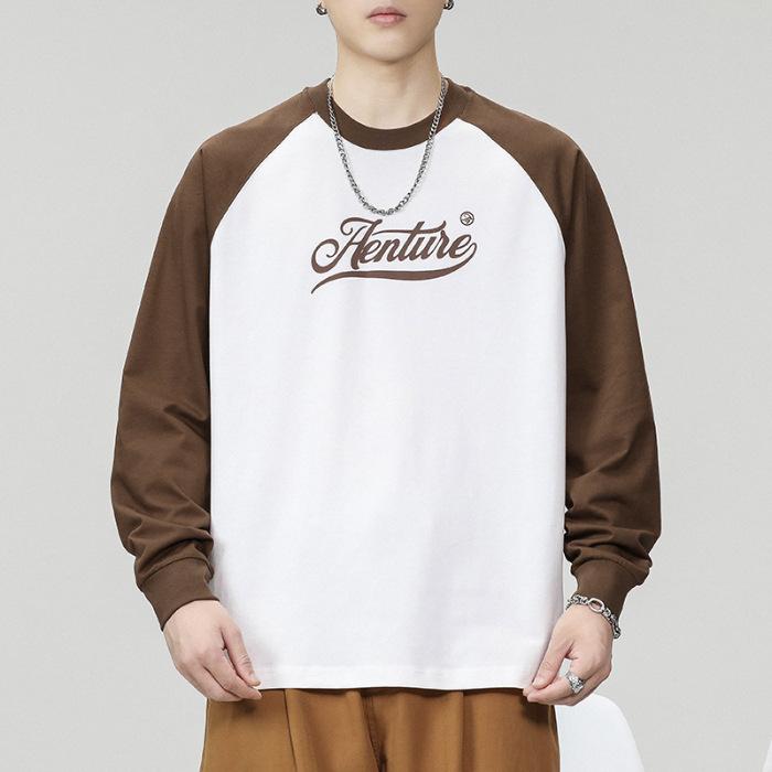 

Осенне-зимний американский уличный принт с длинными рукавами, мужской свободный свитер большого размера с круглым вырезом для пары, повседневная рубашка-рубашка модного бренда 4XL