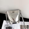 Retro Ketten-Eimer Tasche Echte Leder Damen Tasche Vielseitige Einzel-Schulter Crossbody Tasche