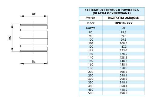 GALVANIZED CONNECTOR 100MM - ZLA 100