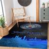 Manchester City Customized Name Area Rug Design for Decorate room Entryway Dining Room Balcony Antislip Carpet Decorate Offices Gift for Festivals