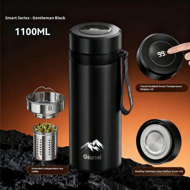 Gianxi New Men'S Car Cup Insulated Cup Stainless Steel High End Water Cup Outdoor Sports Tea Separation Tea Cup Business