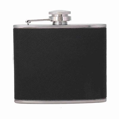 Portable Stainless Steel Wine Whiskey Flask Elegant Leather Hip Alcohol Bottle 5oz/150mL