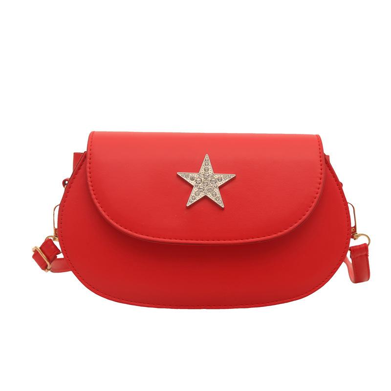 Korean version of casual fashion solid color shoulder bag women's new 2025 summer popular foreign texture niche messenger bag