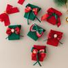 Red Kids Red Socks Cotton Bow Middle Tube Socks Soft Baby Middle Tube Socks  Autumn Winter
