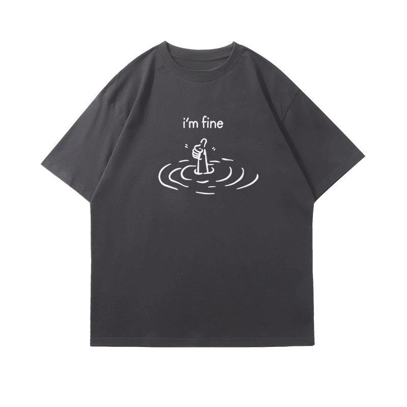 Simple Creative I Am Very Good Im Fine Fun Shortsleeved Tshirt Unisex And Unisex Summer Cotton Breathable Workers Top