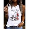 Fashion Printed Vest Women's Sleeveless Round Neck Casual Top