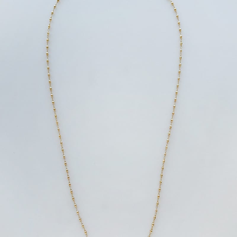August Harmony Dot Chain Long Necklace / 2color