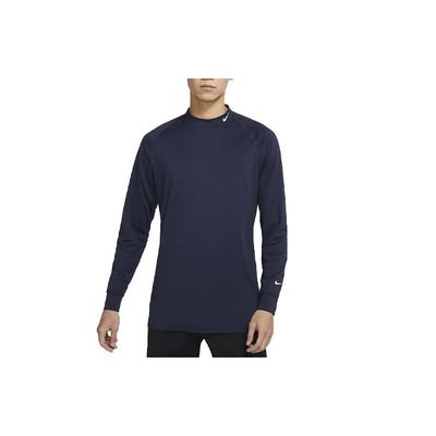 Dri-Fit UV Vapor Golf Sport Mock-Neck Langarm T-Shirt Herren Oberteile Obsidian CU9803-451