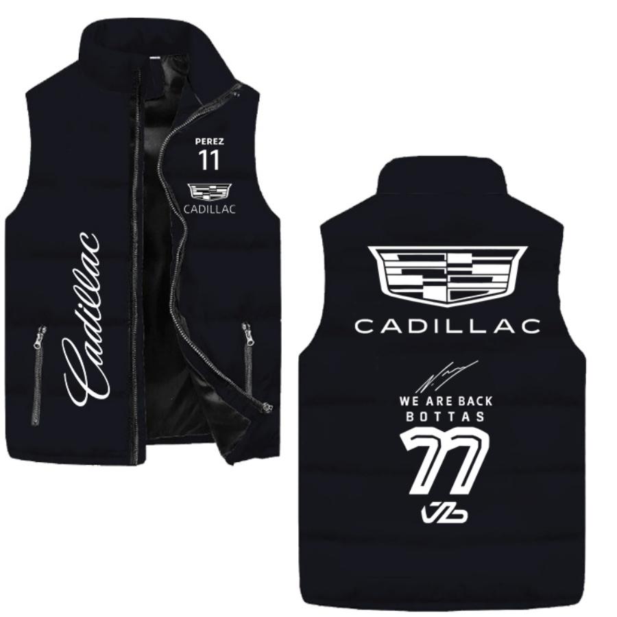 Newly Designed Insulated Cadillac Racing F1 Team Clothing for Men - Warm and Wind-resistant Cycling Jacket for the Team, Racing