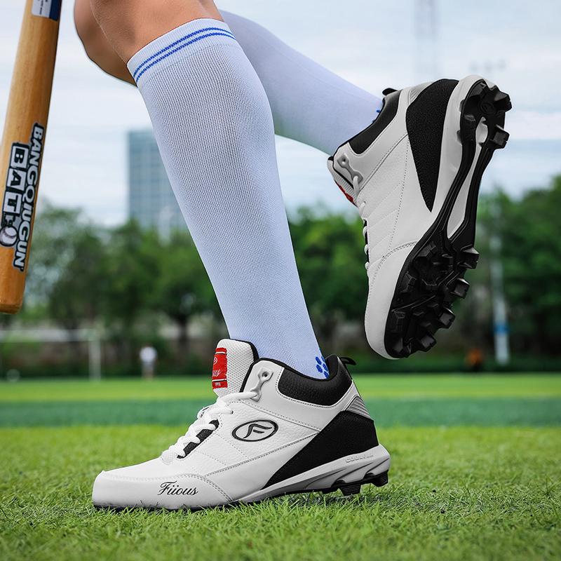 Professional Baseball Shoes Men's Plus Size Comfortable Rugby Softball Shoes Fitness Training Competition Shoes Sizes 38-47