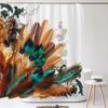 Beautiful Colorful Feather Shower Curtain,Simple And Fashionable Waterproof Home Bathroom Decor Shower Curtain 180X200Cm