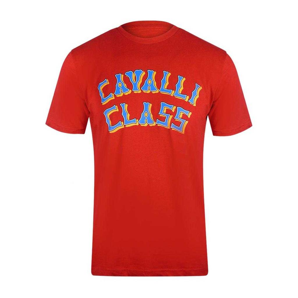 Cavalli Class Mens Layered Logo T-Shirt