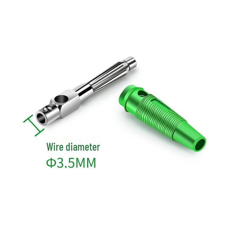 HUIJUN 4mm 32A Brass Solderless Banana Plug Connector