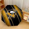 Pittsburgh Penguins Print Auto 8?Ribs Folding Umbrella Wind Resistant Lightweight Automatic Umbrella For Daily Travel