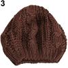 Women's Fashion Beret Braided Baggy Wool Knitted Warm Winter Beanie Hat Ski Cap