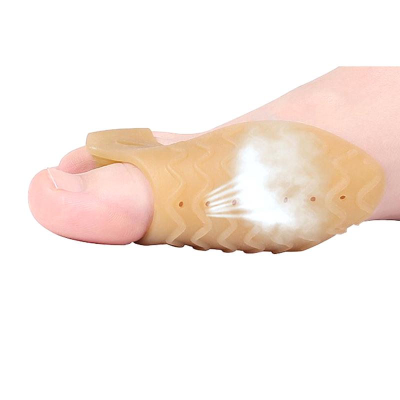 2 Stück Großzehen-Geradehalter Daumen Valgus Schutz Silikon Gel Fuß Zehen