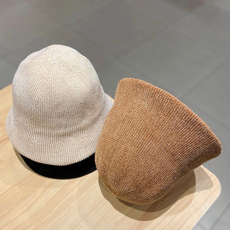 Bucket hat bucket hat big head circumference autumn and winter hat women's new basin hat