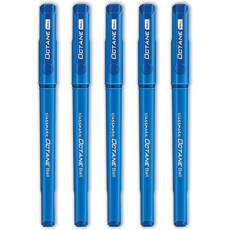 Classmate Octane Ball Pen (Blue)- Pack of 5 5 count (Pack of 1) синий
