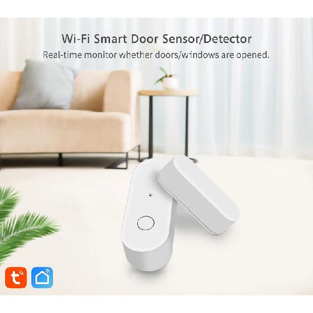 Tuya Smart WiFi Türsensor Öffnen Schließen Tür Fenster Detektor Haus Sicherheitsalarm Unterstützung Alexa Google Stimme APP Fernsteuerung