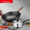Cookware 2-Piece Set: Wok & Milk Pot
