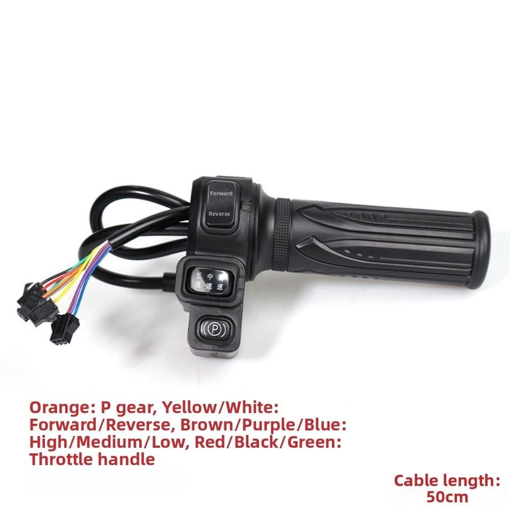 Black Electric Vehicle Handlebar Multistyles E-Bike Twist Throttle Reverse Switch Accessories