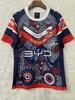 Herren 2025 Hahnen Indigene Rugby Trikot - Kurzarm Sportshirt