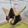 Hammock for Rats Double Thick Plush Winter Warm Bed for Hamster House Nest Sleeping Bag Hanging Tree Bed Guinea Pig Pet Supplies