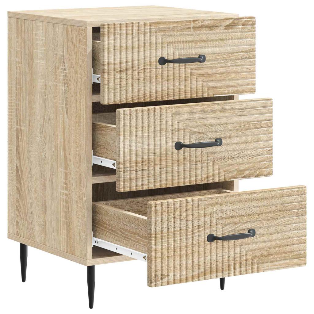 Nightstand Sonoma Oak 43 X 41 X 66.5 Cm Engineered Wood