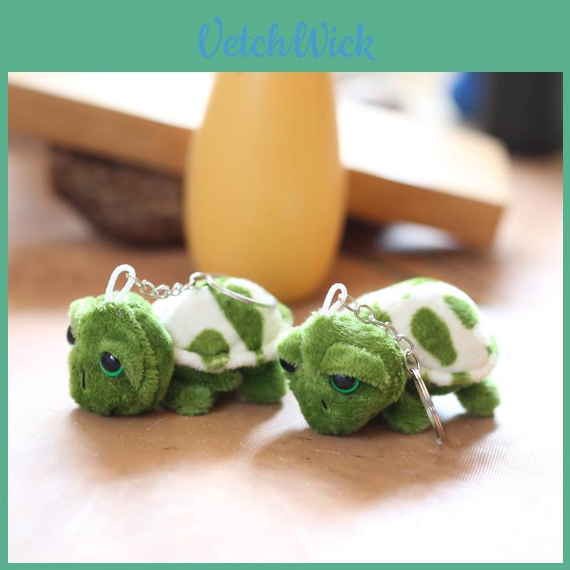 Adorable Plush Turtle Keychain Soft Stuffed Animal Toy With Cartoon Design Accessory