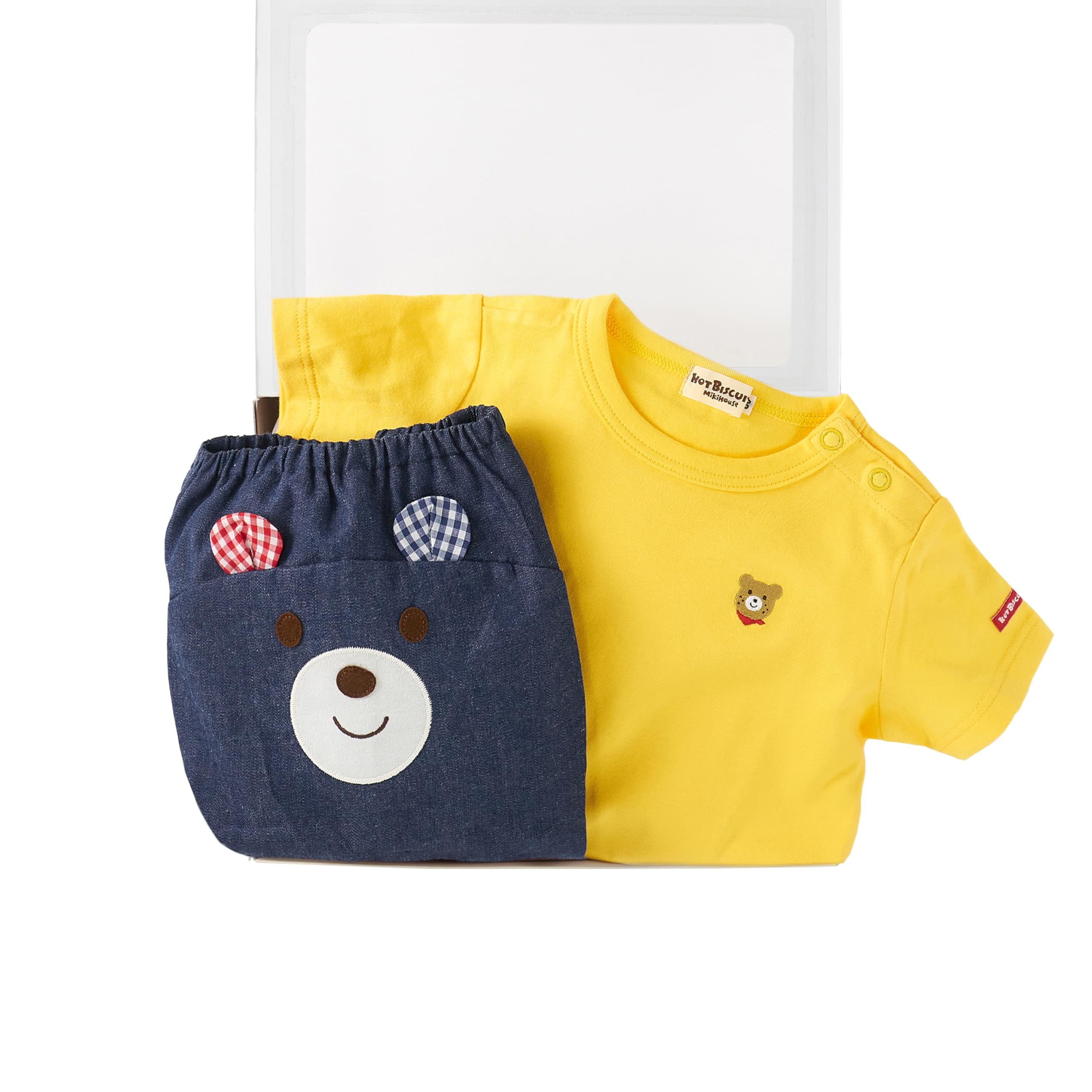 

HOUSE Hot bloomers set подарочный набор для младенца подарок ребенку Желтый 80 см [MIKI Biscuits] Футболка и футболка для мальчиков, девочек, младенцев, детская одежда, подарок, [КОРОБКА