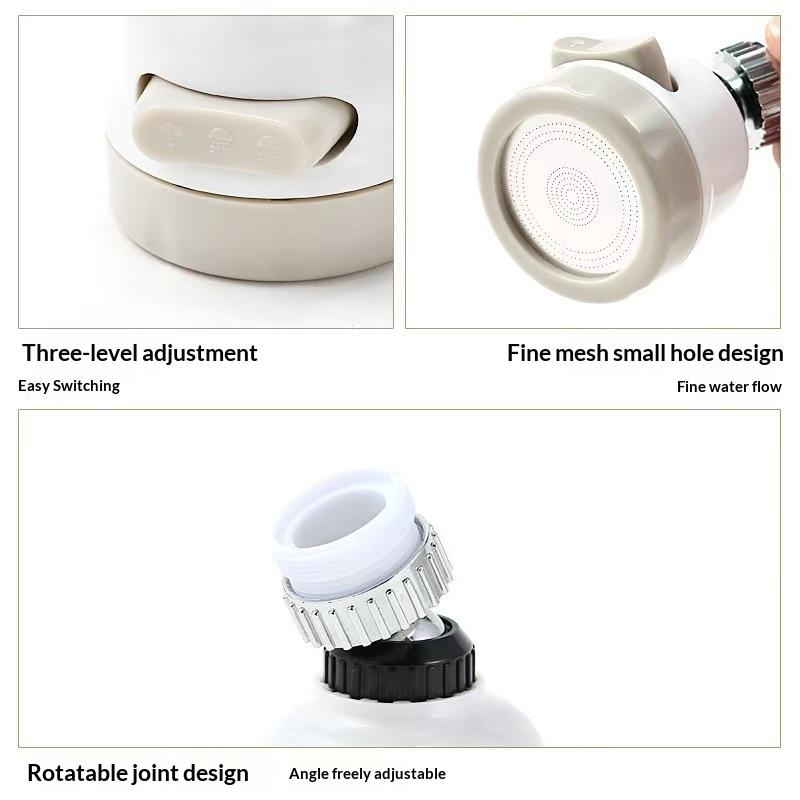 3 Modes Universal Kitchen Faucet Adapter 360 Rotation Faucet Filter Extenders Kitchen Gadgets Spray Water Saving Tap Nozzle
