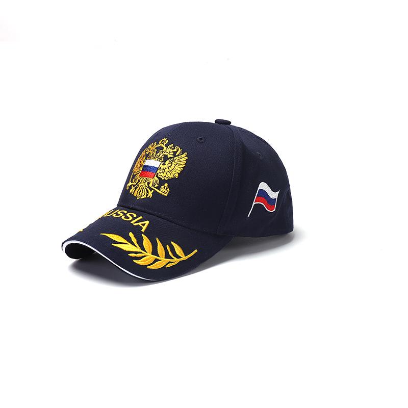 

Мужская памятная вышитая бейсболка с колосьями пшеницы - темно-синяя, в армейском стиле Adjustable