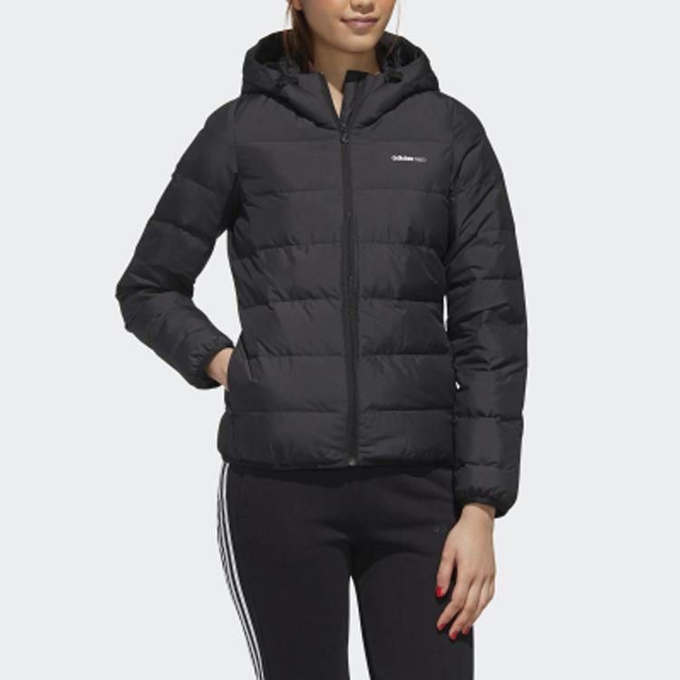 adidas Neo Womens Trans Down Jacket Women Jackets Black GM2322