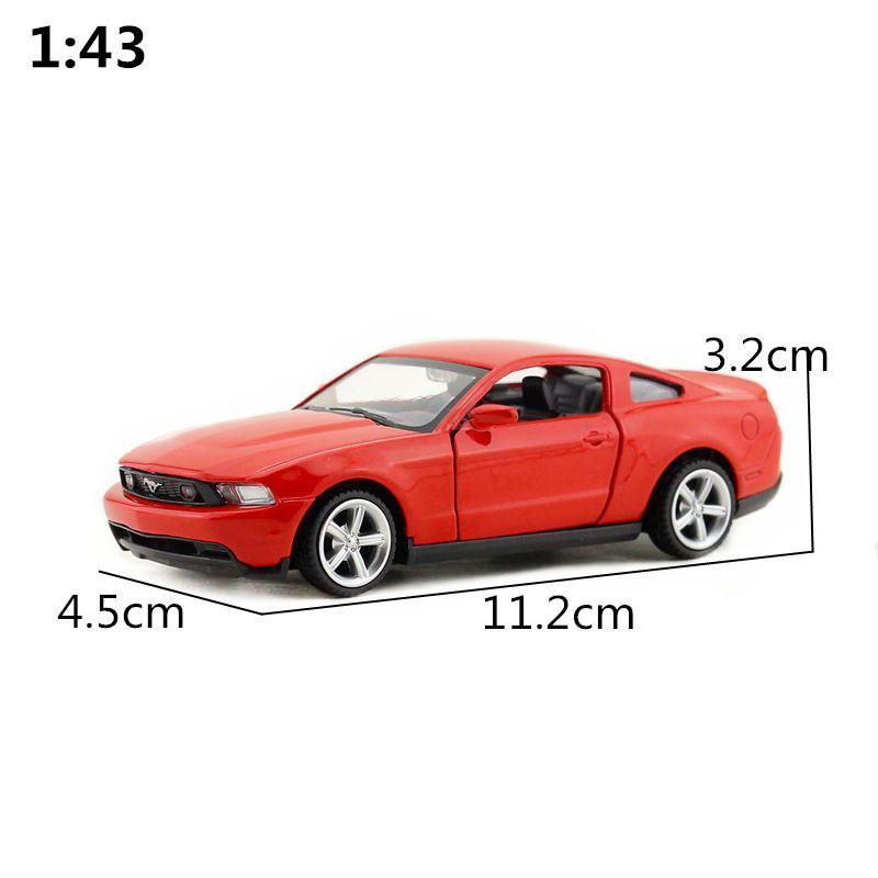 Alloy Car Model Toy Ford Mustang Gt With Door Opening Design For Gift Kids