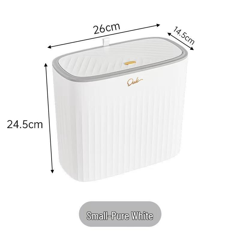 Push-Top Large Capacity Trash Can for Bathroom, Kitchen, or Living Room