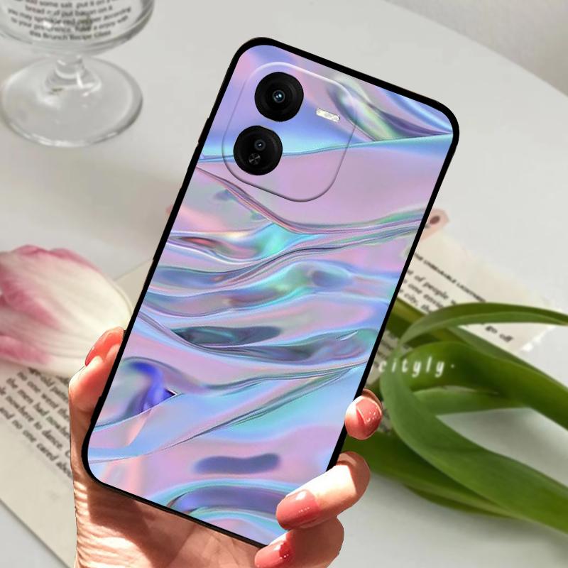 For Vivo IQOOZ9X Cases Z9 Turbo Z9X Z9Turbo 5G Luxury Painted Phone Silicone Soft Back Cover For IQOO Z9 Lite Protective Shells