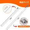 Haojiaho New Pipe Cleaning Brush Set of 2, 45cm x 71cm, Flexible Pipe Dredge Long Brush for Drain Cleaning, Removing Debris and Hair, Bathroom, Toilet
