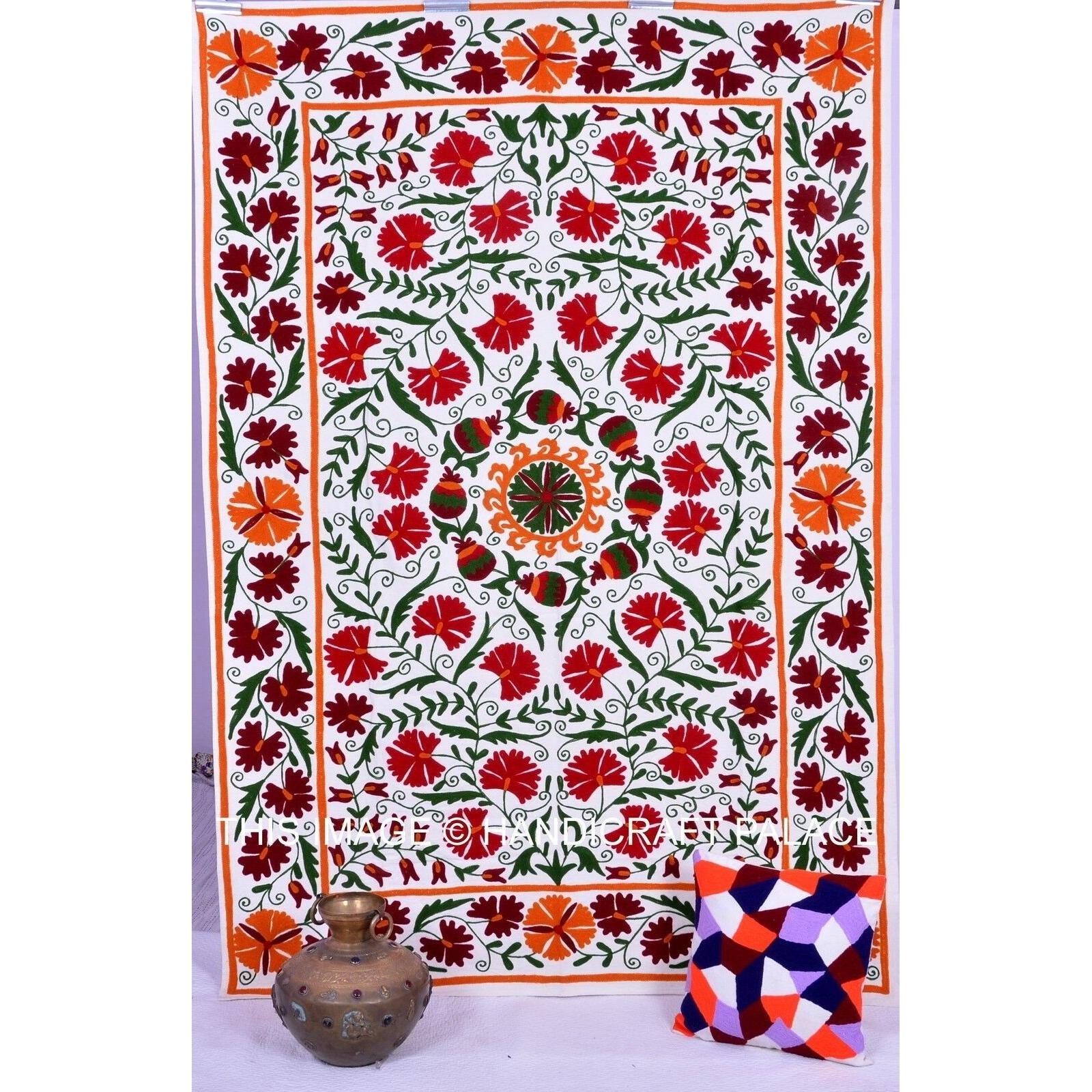 

Tapestry bedspread with suzani embroidery 75x100