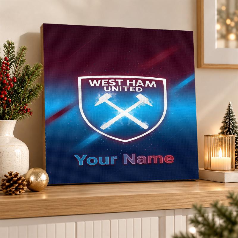 West Ham United FC Custom Name Text 5D Diamond Painting Kit DIY Full Drill Diamond Art Decoration